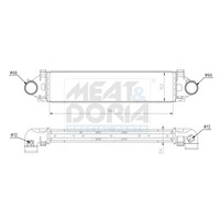 Meat & Doria LadeluftküHler LLK FüR Volvo XC60 D5 AWD D3/D4 V60 156 155 157