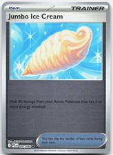 Jumbo Ice Cream 091/094 Uncommon Phantasmal Flames Pokemon Reverse Holo NM