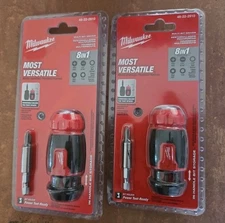 Milwaukee 8in1 Compact MultiBit Screwdrivers 48-22-2910, Lot Of 2, New Sealed