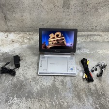 Panasonic DVD-LS90 Portable DVD CD Player 9” Screen Tested w Adapter AV Cable