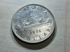 1936 Canada $1 Silver Dollar