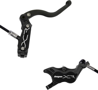 Hope XCR Pro E4 Hydraulic Disc Brake Set - Lightweight Carbon & Titanium, Post