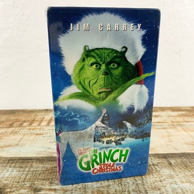 Dr. Seuss How The Grinch Stole Christmas VHS Jim Carrey - Hollywood Video Reseal