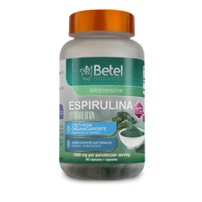 Betel Natural Spirulina capsules - 1500 mg per serving - 90 Capsules