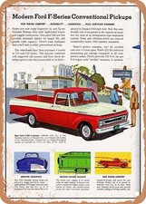 Metal Sign - 1961 F-100 1 2 Ton Styleside Pickup Vintage Ad