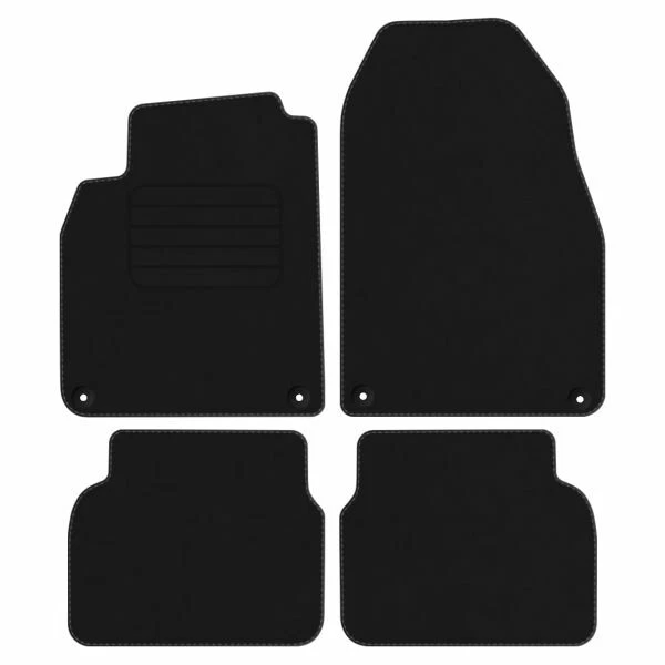 UNION Tappetini Gomma Su Misura Per SAAB 9.3 CABRIO (2003-2013) – Antiscivolo, Made In Italy – Colore Nero - 2