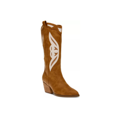 DV Dolce Vita Keiley Western Women's 8.5M Padded Cowboy Boots Water Resistant 