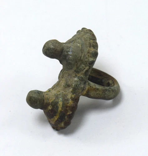 Antique Old Beautiful Brass Ring Nice Collectible Ancient Tribal Ring G18-100
