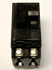 SQUARE D QOB240 2 Pole 40 AMP Type QO Circuit Breaker Bolt In 120 240 VAC