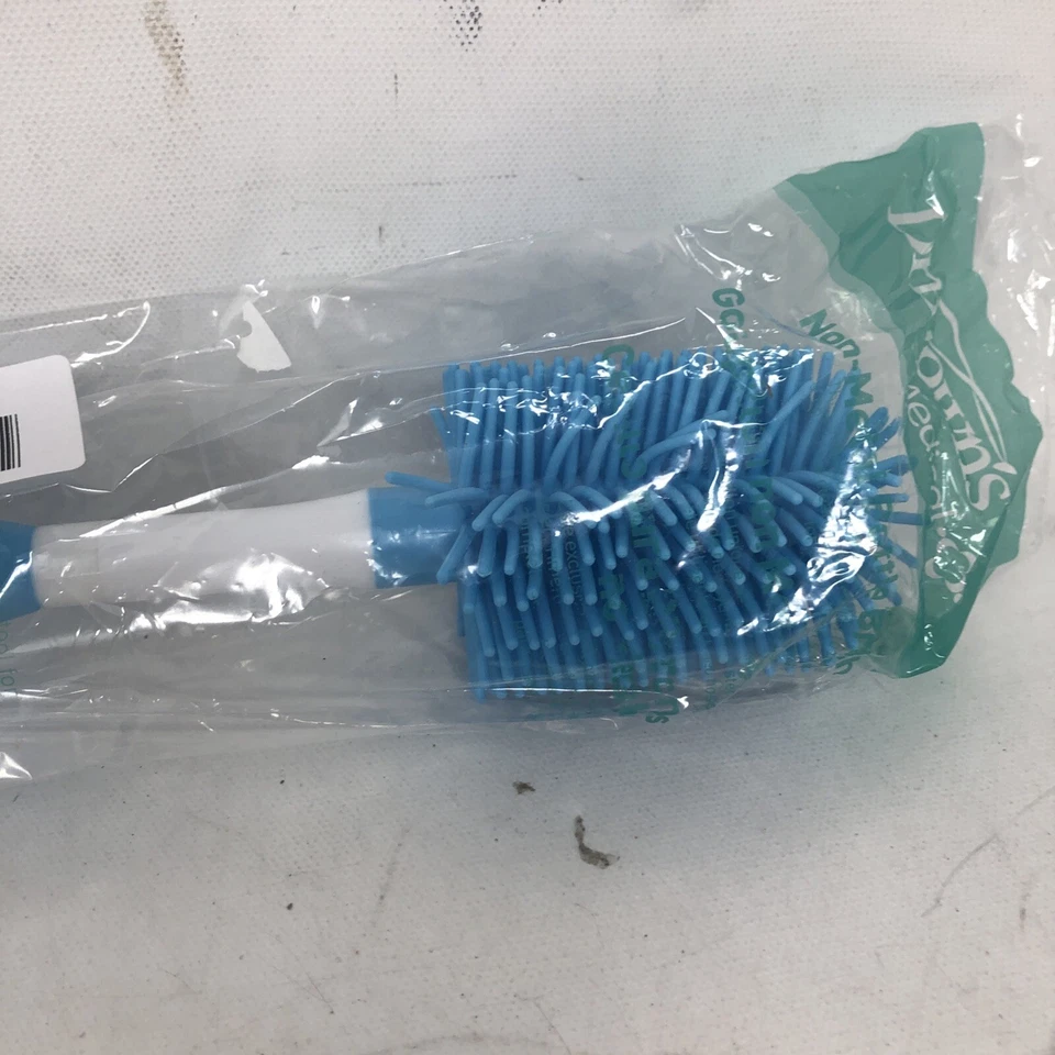 Cepillo de limpieza de biberón Dr. Brown's con soporte, azul/blanco paquete de 1 Foto 2 de 4