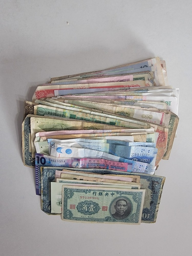 Lot Of China, Hongkong Banknotes