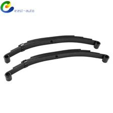 For 3500lbs Axle Trailer Leaf Spring 4 Leaf Double Eye 1750lbs Cap Set 2