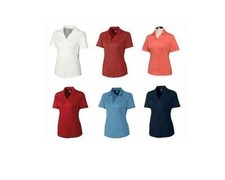 Ladies Cutter  Buck CB DryTec Short Sleeve Polo Red Navy Green Blow Out Pricing