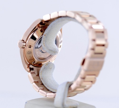 Omega Uhr Seamaster 18K Sedna Roségold Aqua Terra 150m 34mm MOP Dial Diamond B+P - Bild 6 von 18