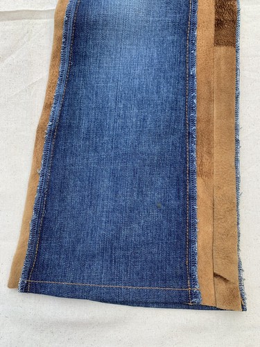 Dolce & Gabbana Sz 27 Vintage Authentic Denim Leather Detail Flare Jeans - Picture 5 of 14