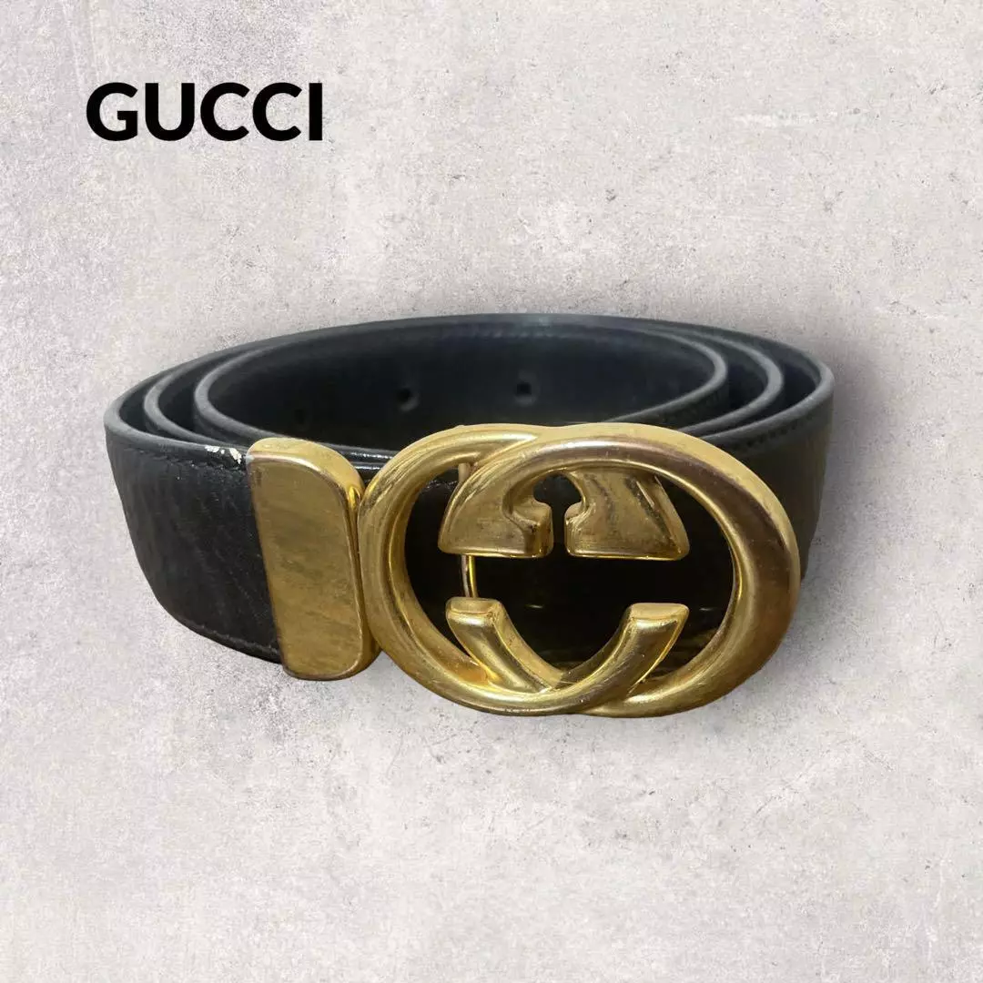 GG Marmont Leather Belt in Black - Gucci