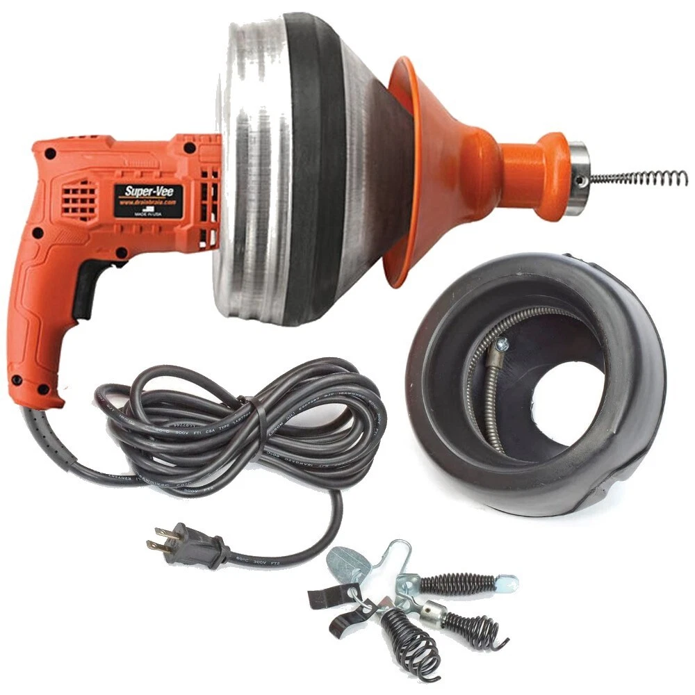 General Wire Super Vee Electric Drain Cleaner w 25 x 1 4