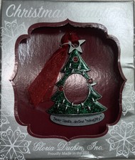 Gloria Duchin Christmas Traditions Metal Christmas ๐ Frame Ornament Made in USA