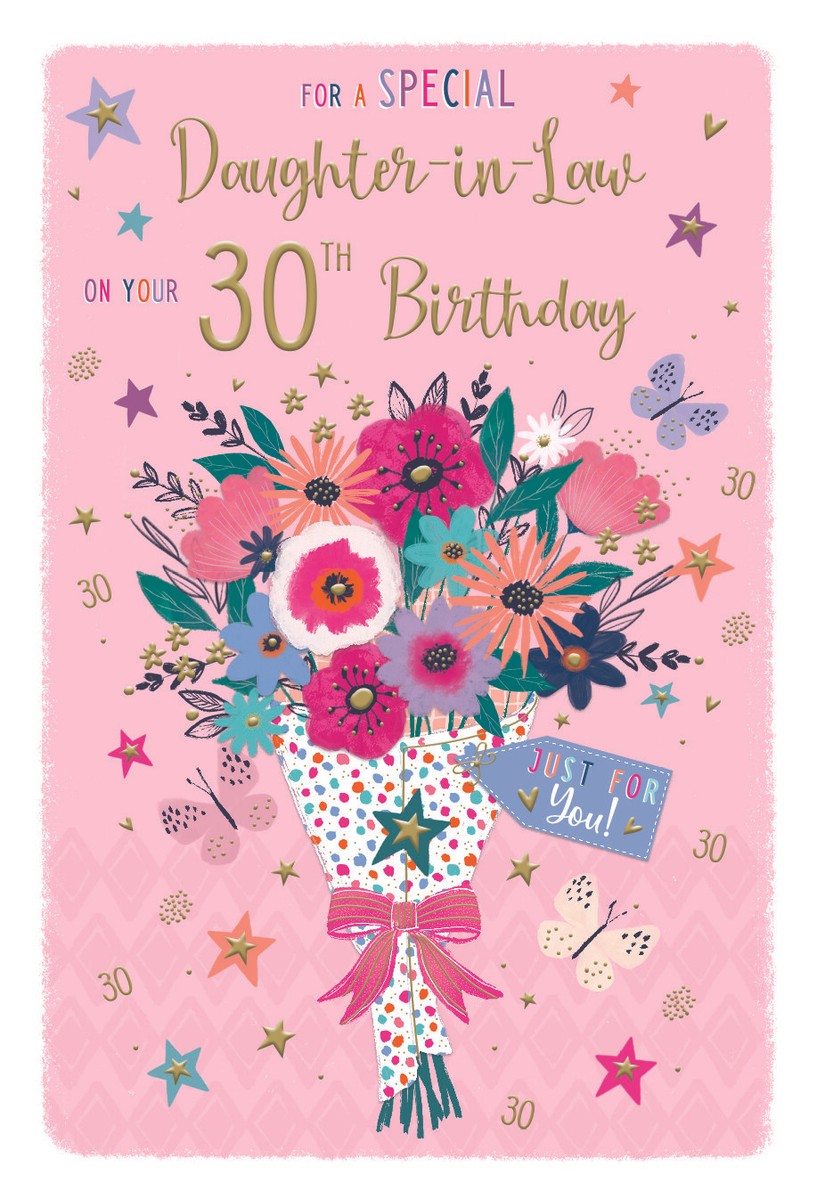 For a Special Daughter in law on your 30th Birthday card | eBay