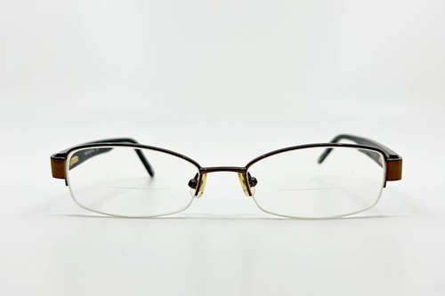 Nine West Eyeglasses Frames 403 1S1  Womens Half Rim Brown 50-17-135  2908