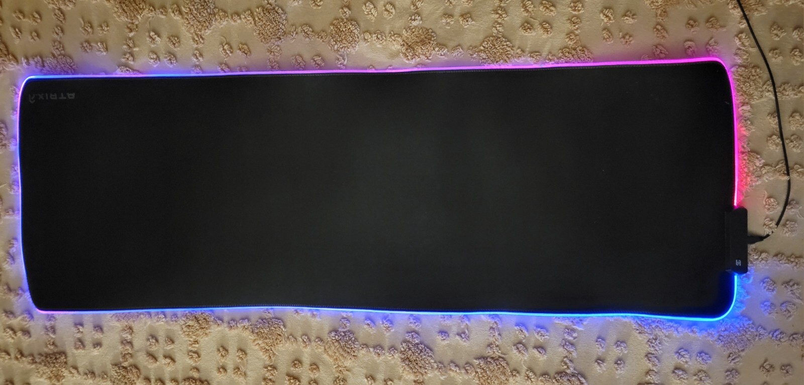 ATRIX XXL RGB Gaming Mouse Pad with Color-Changing Lights - Black-image