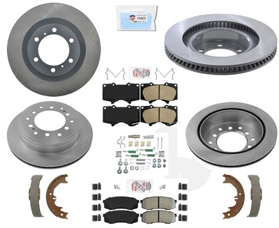 2010-2021 Lexus GX460 GX-460 Brake Rotors Pads Shoes Front & Rear Cearmic Coated