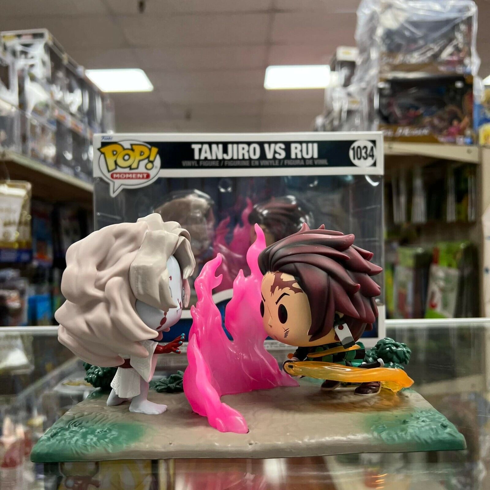 Funko Pop! Moment: Demon Slayer - Tanjiro vs. Rui Vinyl Figure