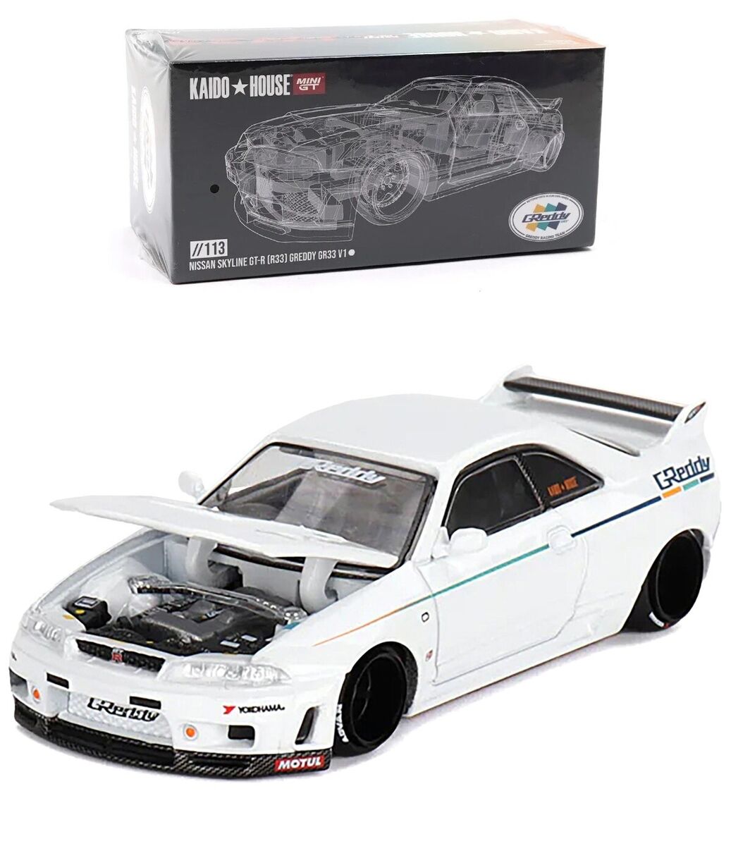 Mini GT Kaido House Nissan Skyline GT-R R33 Greddy GR33 V1 1 Mini GT Kaido House Nissan Skyline GT-R R33 Greddy GR33 V1 1