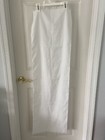 WHITE SCARF WITH FRINGED EDGE BY SUPERBA - 100 % DACRON -- 14 INCHES X 48 INCHES — photo 3