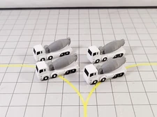 4x CEMENT MIXER TRUCK 1:200 Scale Airport Construction Site GSE Vehicle Models