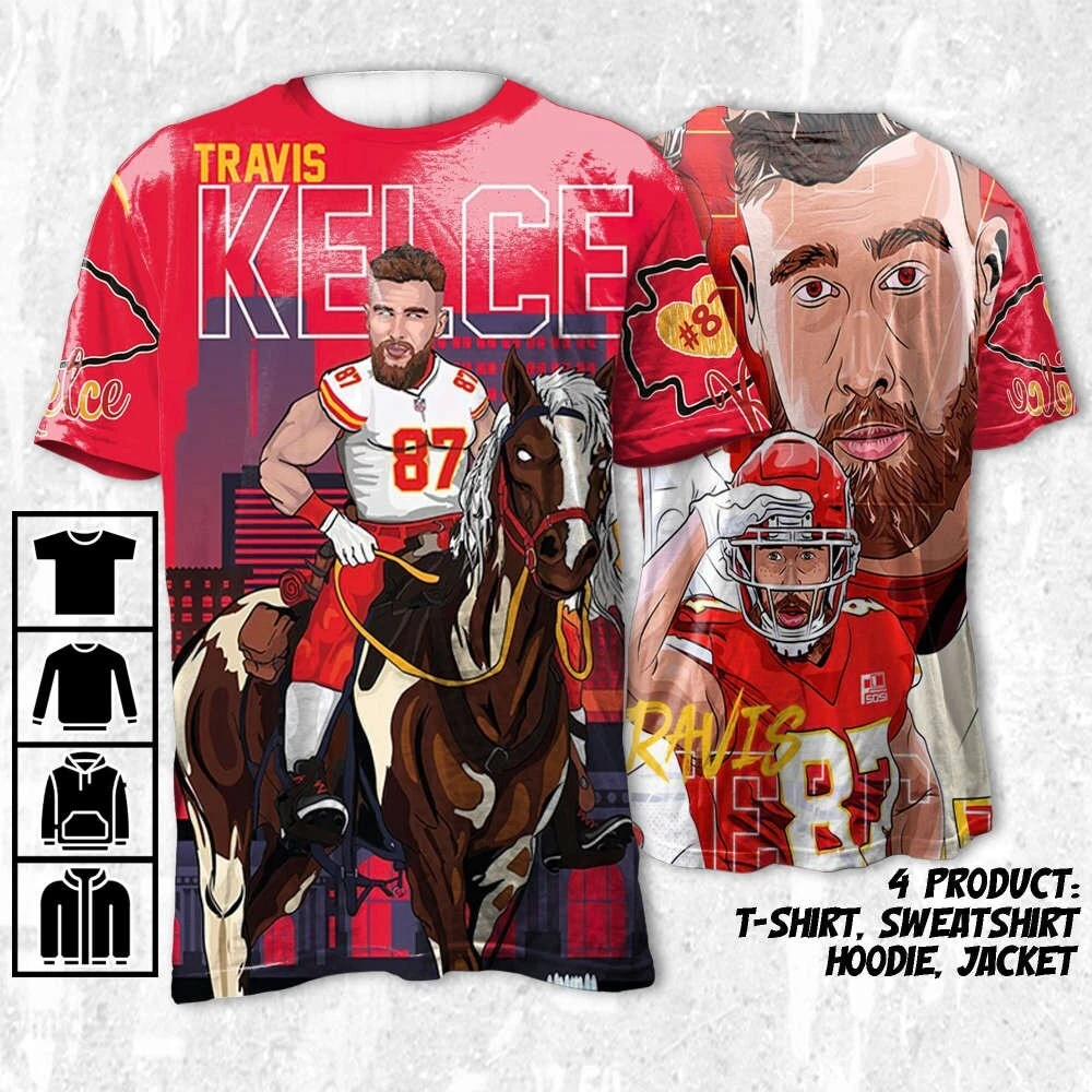 Travis Kelce Horse Shirt,Football Fan Shirt,Game Day Shirt,Kelce