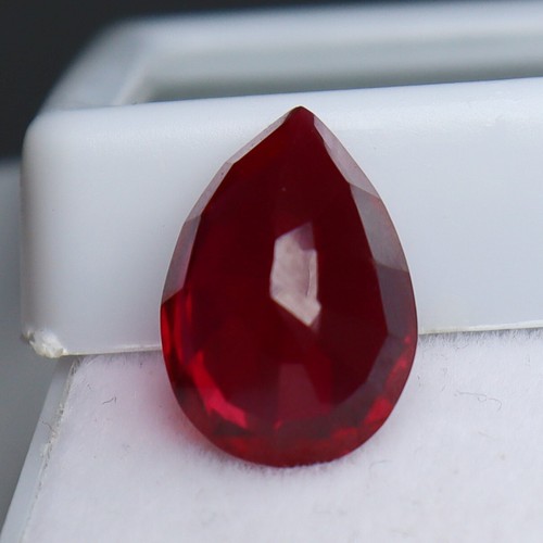 Pear Shape 8 Ct Natural Red Ruby CERTIFIED Loose Gemstones - Picture 5 of 6