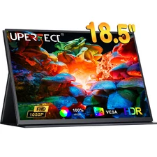 UPERFECT 18.5" 1080P Portable Monitor Second Display HDMI Type C For PC Laptop