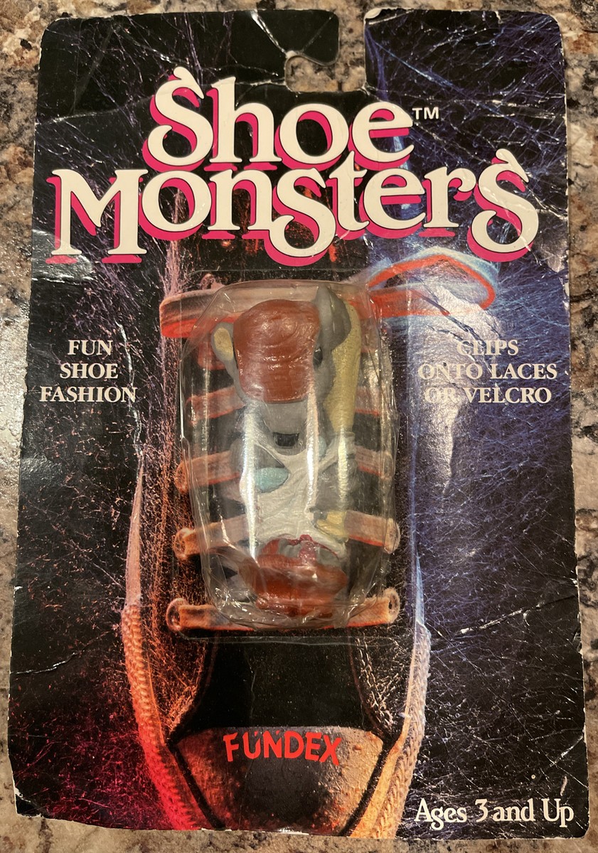 1989 Fundex SHOE MONSTERS Shoe Lace Clip-Ons HIGHTOP HARRY Rare