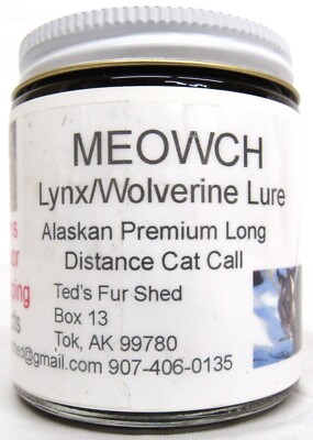 Teds Meowch Alaskan Premium Long Distance Cat Call 4 Ounce Jar Trapping Supplies