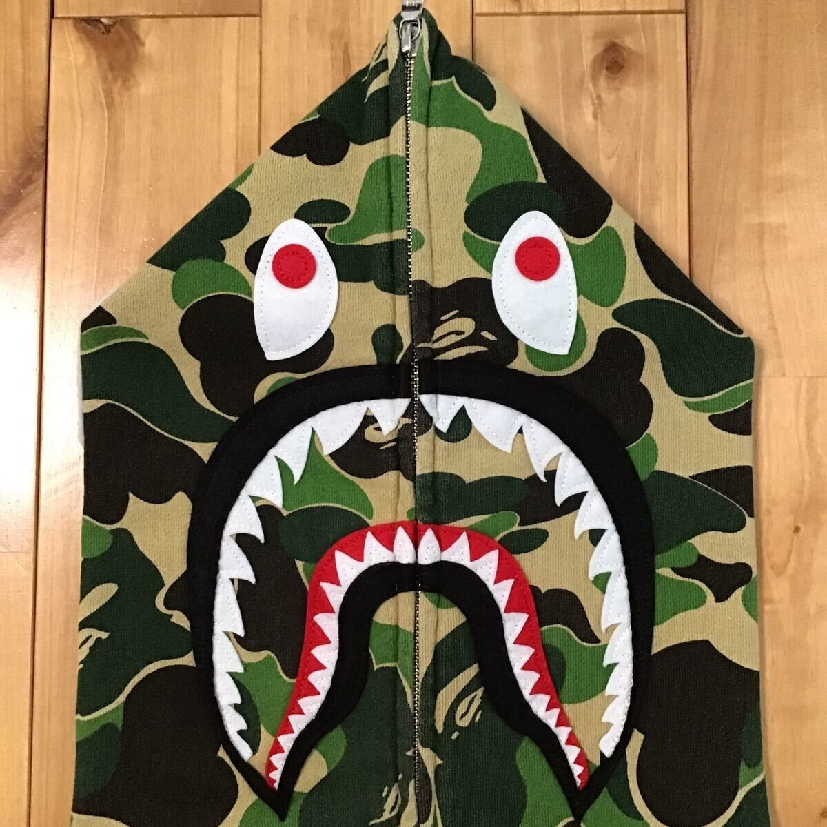 BAPE ABC camo green Shark full zip hoodie A Bathing Ape Size BAPE ABC camo green Shark full zip hoodie A Bathing Ape Size
