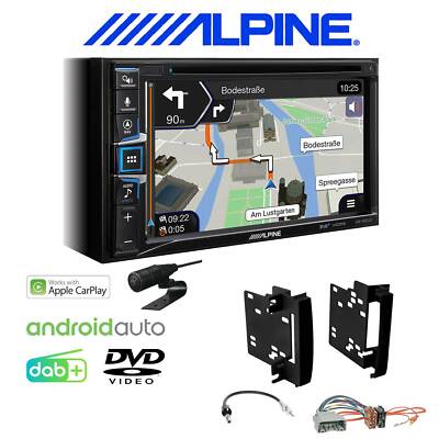 Alpine Autoradio Apple CarPlay Android DAB für Dodge Avenger 2007-2009 schwarz