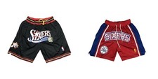 Premium Classic Philadelphia 76ers Basketball Shorts Street Wear Hypebeast