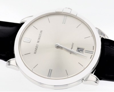 Harry Winston Midnight 450/UA39WL.W Mens White Gold Watch With Box And Papers