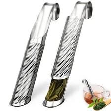 2 Pack Stainless Steel Tea Infuser for Loose Leaf Tea Diffuser with Hook