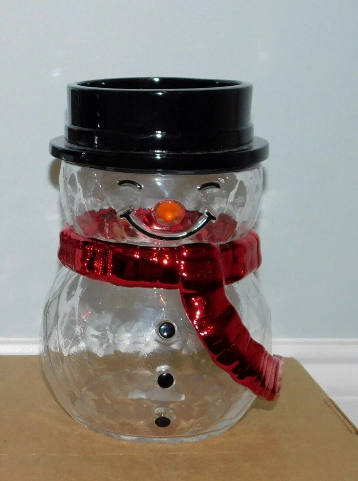 Bath & Body Works Muñeco de Nieve Candelabro Pedestal Mecha Única Navidad ¡NUEVO! Foto 2 de 4