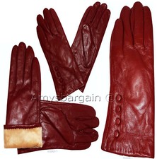 Leather gloves. Size S, M, L, XL. Woman's Leather winter Gloves. Dress Gloves.