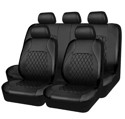 Full Set Universal Car Seat Cover Waterproof Premium PU Leather Protector UK - Bild 2 von 14