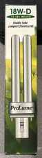 18 watt 5000K 2 pin 18W-D ProLume Double Tube Compact fluorescent 5000