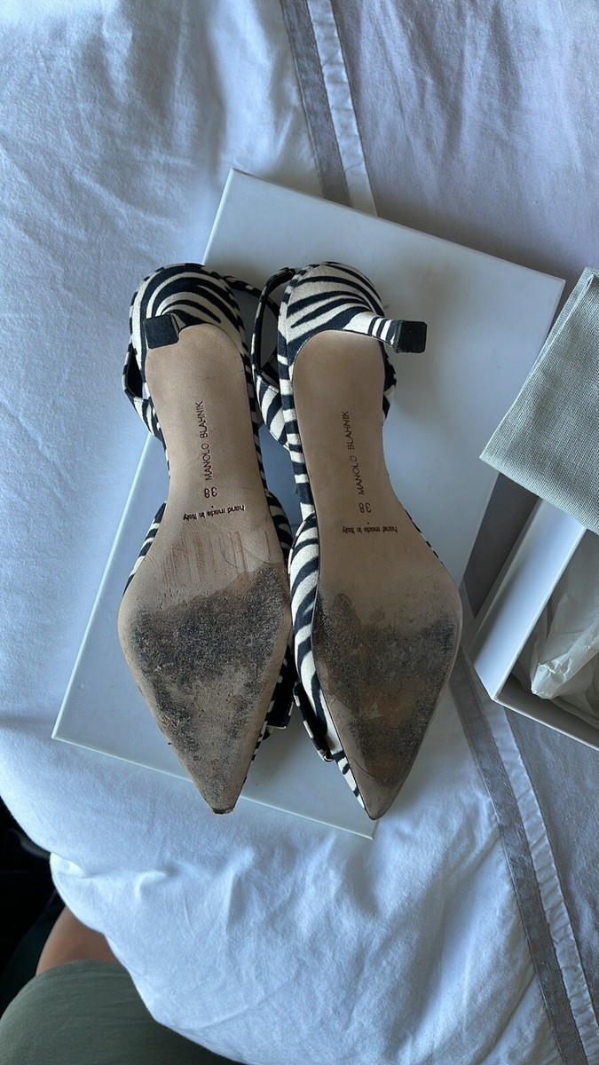 manolo blahnik Maysli zebra 38 | eBay