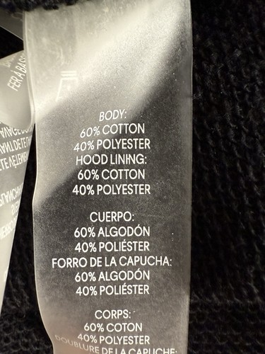 Felpa donna con cappuccio Calvin Klein nuova con etichetta abito argento scritto lunghezza ginocchio XL - Foto 9 di 12