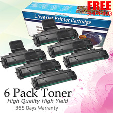 6 PK High Yield Black Toner Cartridge Compatible For Dell 1100 1110 Printer