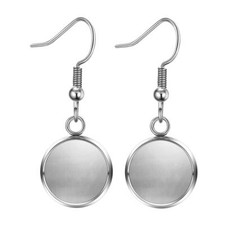 50pcs stainless steel cabochon earring settings blank base earrings Findings