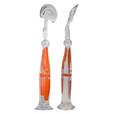 1 Orange Triple-Edge Tongue Scrapers - Get Rid of Bad Breath 
