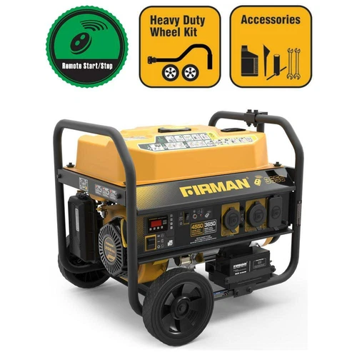 Firman 4,550-W Quiet Portable RV Ready Gas Powered Generator with Remote Start